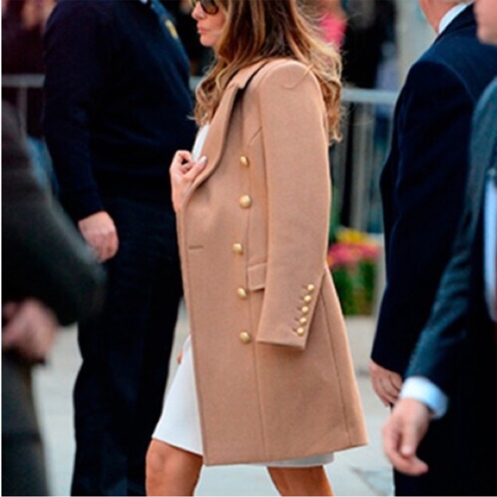 High designer style coat! Newest Fashion Designer Overcoat.
